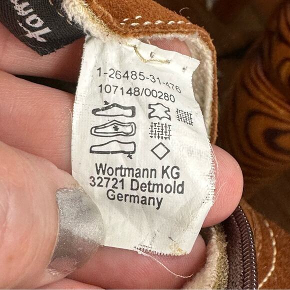 Tamaris Stacked Heel Fleece lined Suede Waterproof Winter Boots - Picture 6 of 13